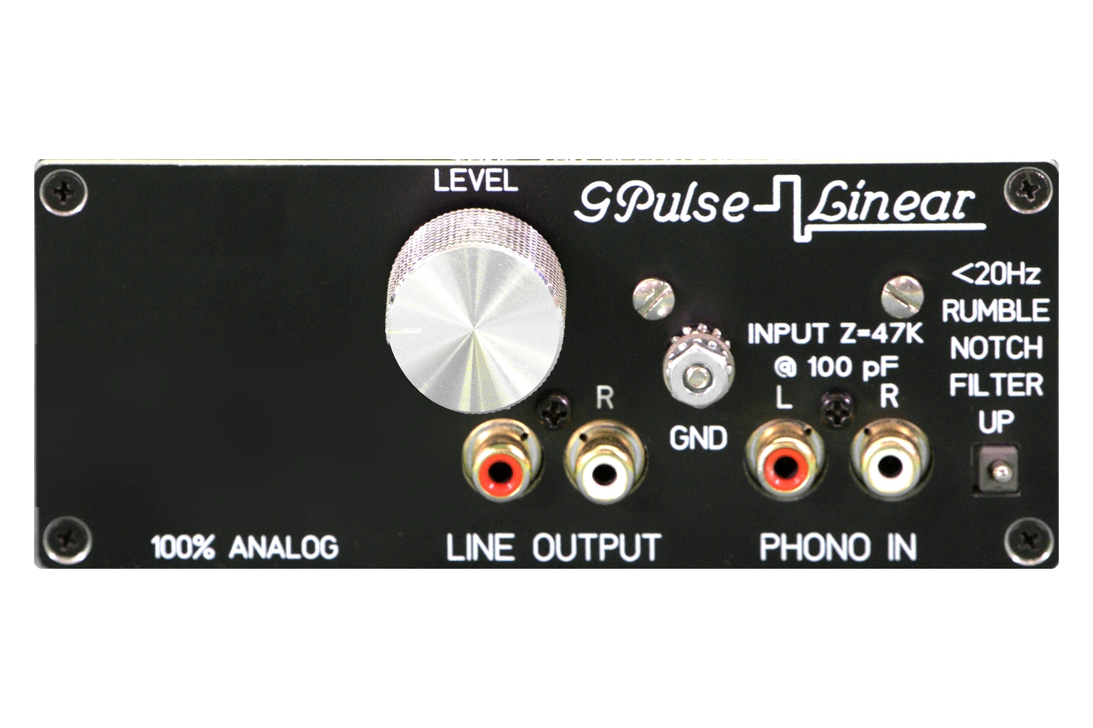 GP-1000 straight-on front photo composite preserving the photographed controls and panel lettering